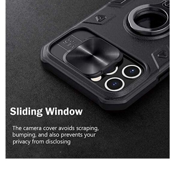 CloudValley Compatible with iPhone 12 Pro Max Case with Camera Cover & Kickstand - Picture 5 of 8